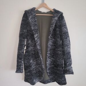 LeMonada wool blend Long tie waist Cardigan jacket sz 38 brand sz m